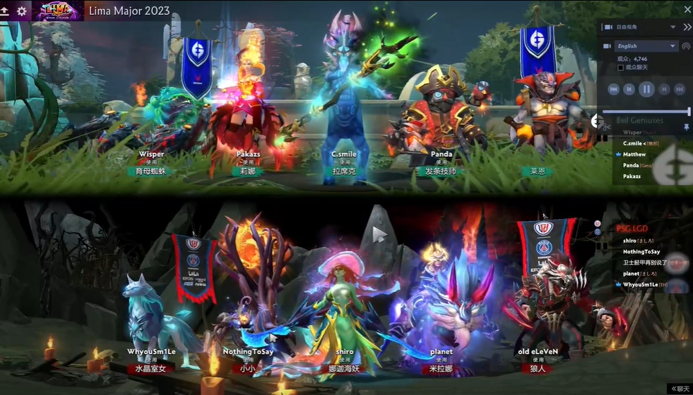 利马Major：三核骑脸小娜迦！EG首局轻松碾压PSG.LGD